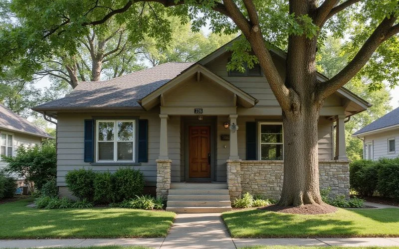 1920s Minneapolis bungalow with a mature elm