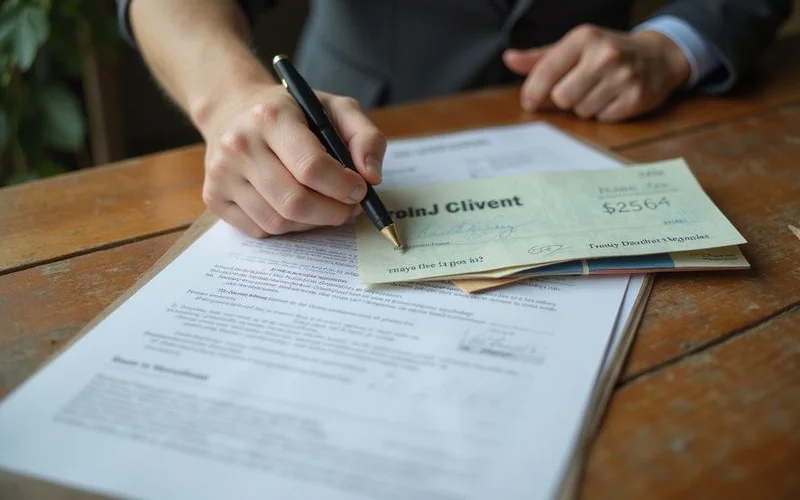 Signed satisfaction of judgment and a payoff check