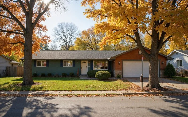 A suburban street in Chanhassen, Minnesota