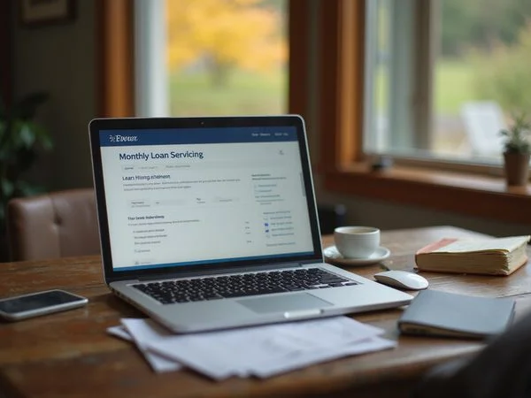 Loan servicing statement showing a payment received
