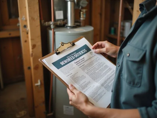 Truth in Sale of Housing evaluation report on a clipboard